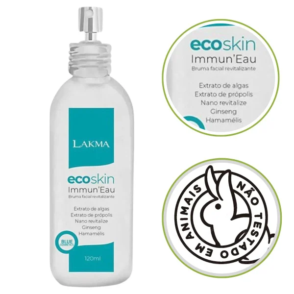 Bruma Facial Revitalizante Ecoskin immun'EAU Lakma 120ml