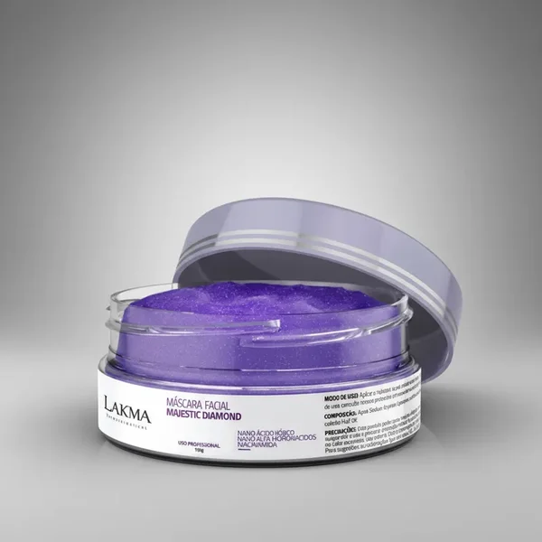 Máscara Facial Majestic Diamond 150g Lakma - Pele Radiante e Renovada